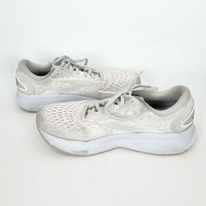 Brooks Ghost 16 Running Walking Athletic Shoes Sneakers All White - WOMENS 8